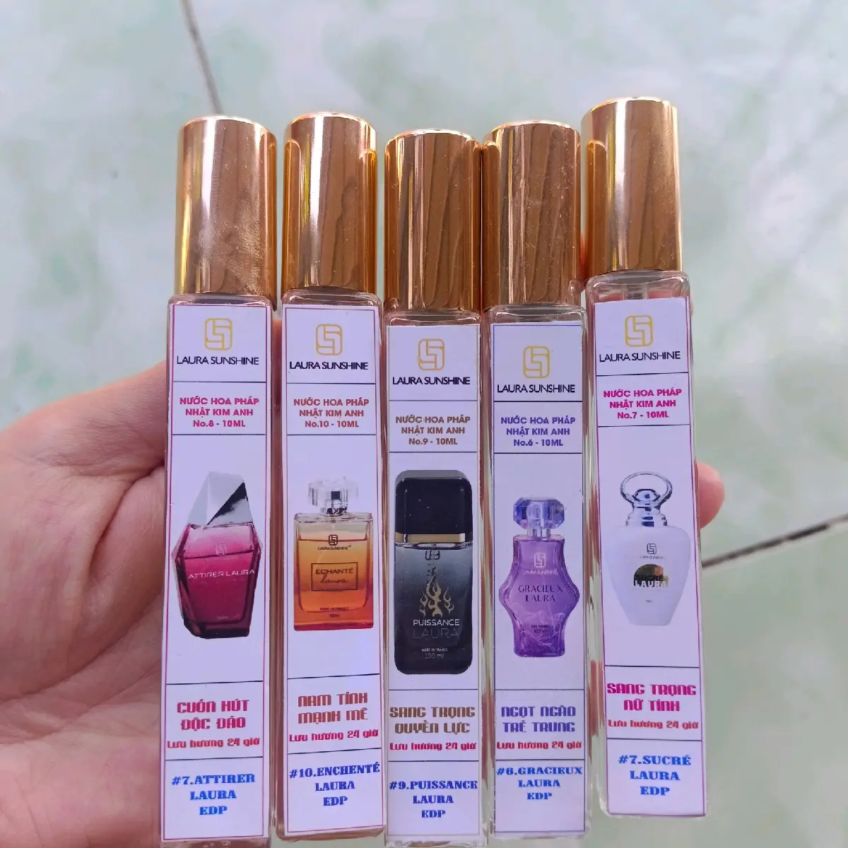 Nước hoa chai chiết 10ml mẫu nam nữ Laura Paris Nữ Xịt Thơm  Perfume