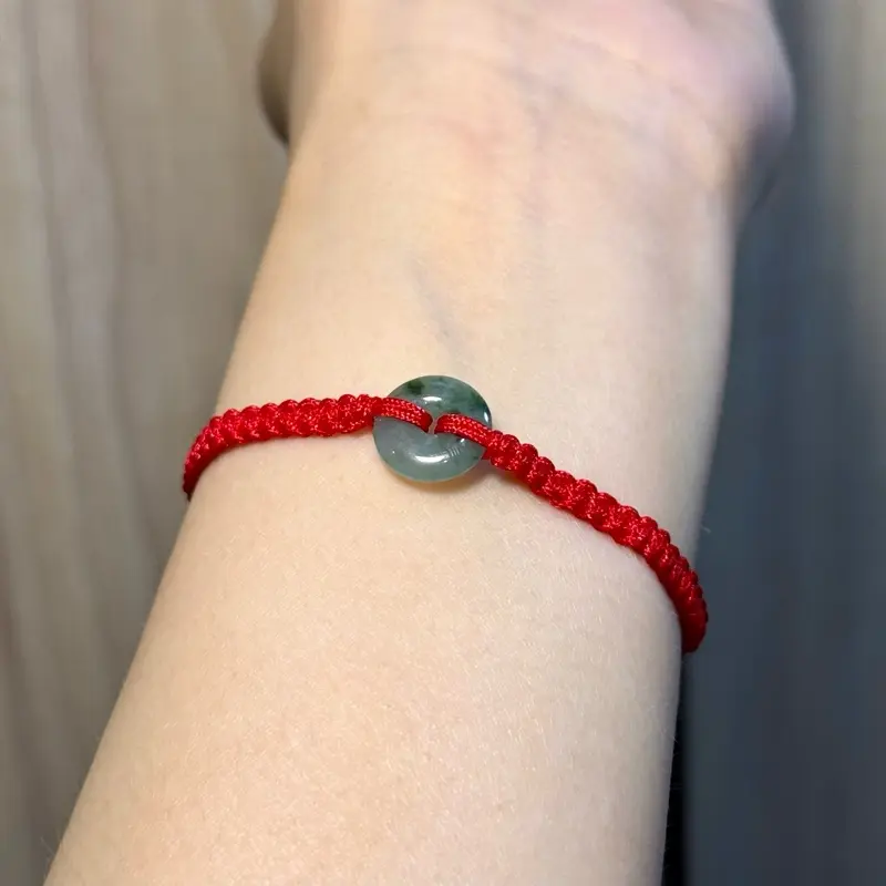 Vòng Khấu Bình An thắt tay ( theo size tay) màu dây đỏ