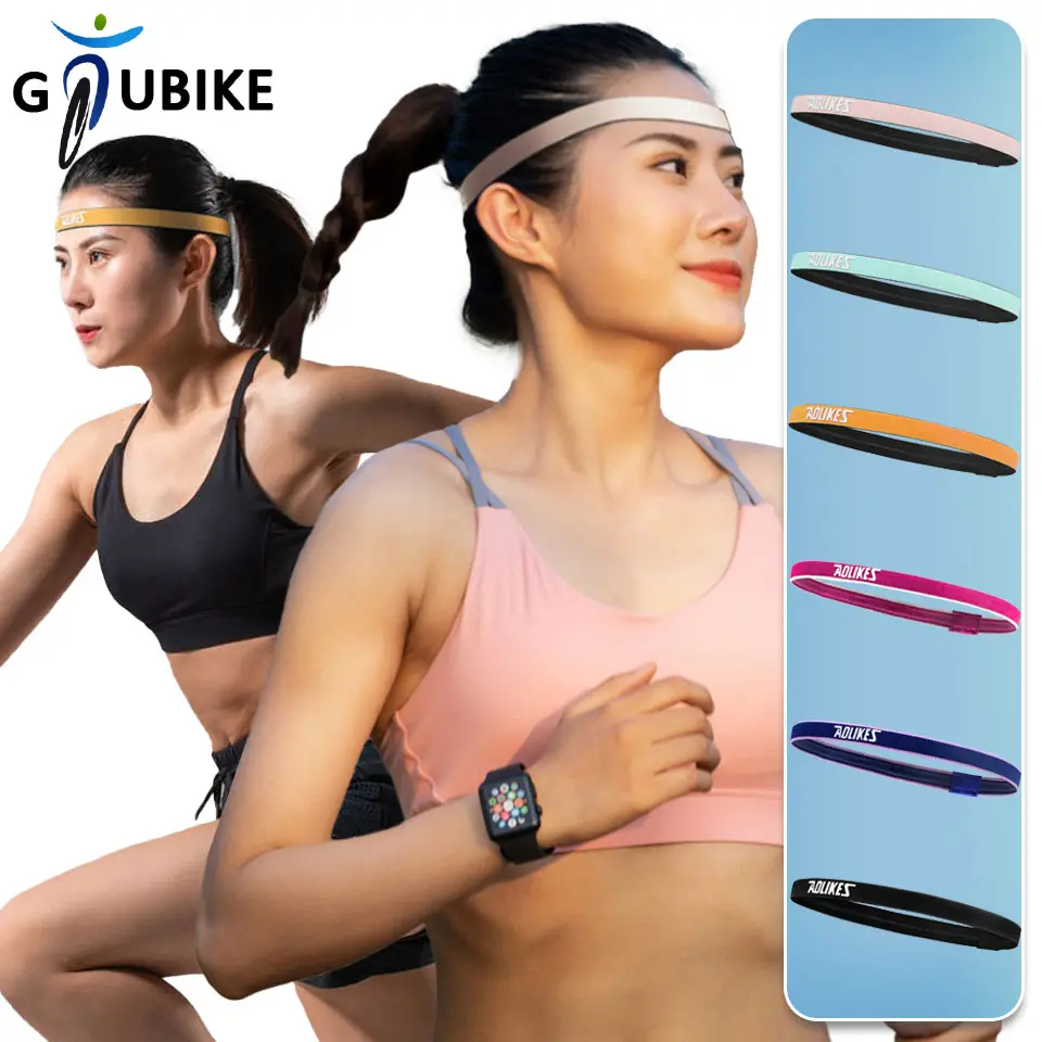 Băng Đô Co Giãn Chống Trượt Bằng Silicon Thể Thao, GTUBIKE, Nhanh Khô, Thấm Hút Mồ Hôi, Thích Hợp Tập Thể Dục, Yoga Và Chạy Bộ, 1 Miếng