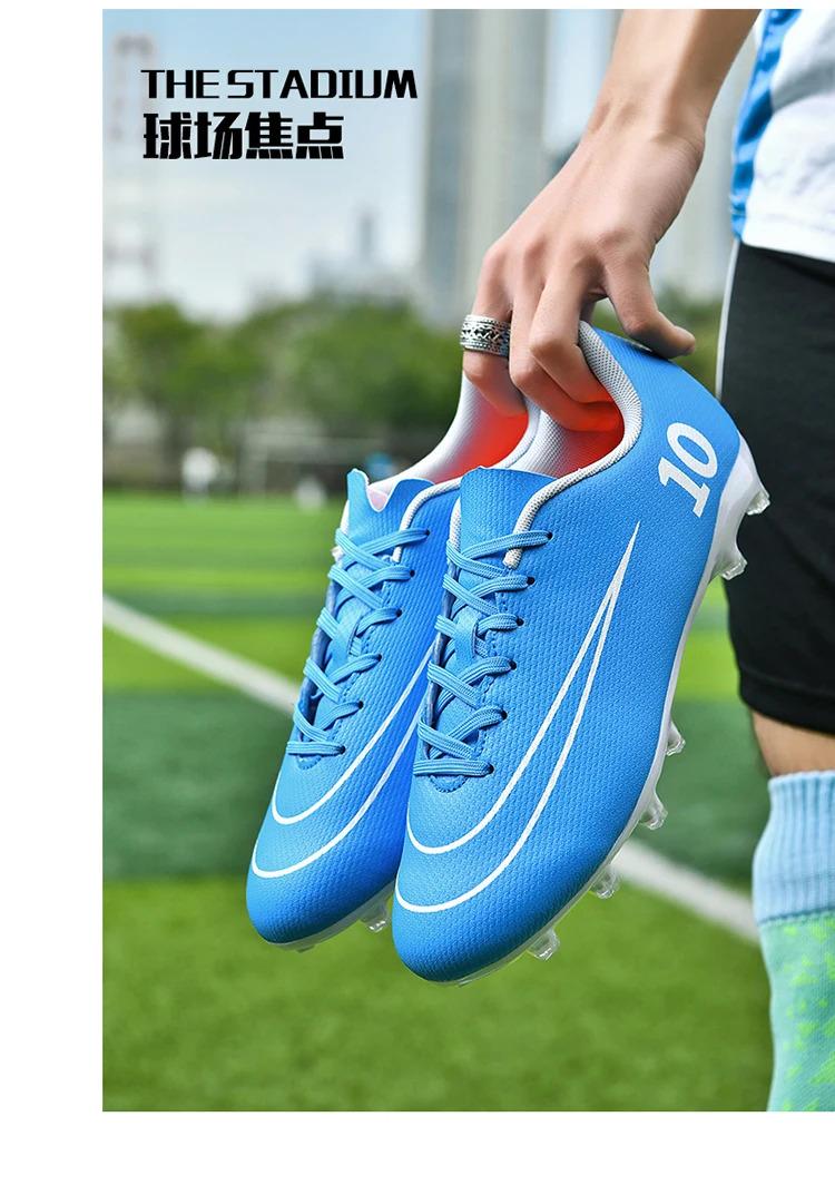 Product Introduction of Professional Men Football Shoes TF/FG Professional Boy Football Field Boots Society Cleats Soccer Shoes Fast Non Slip Sneaker 25