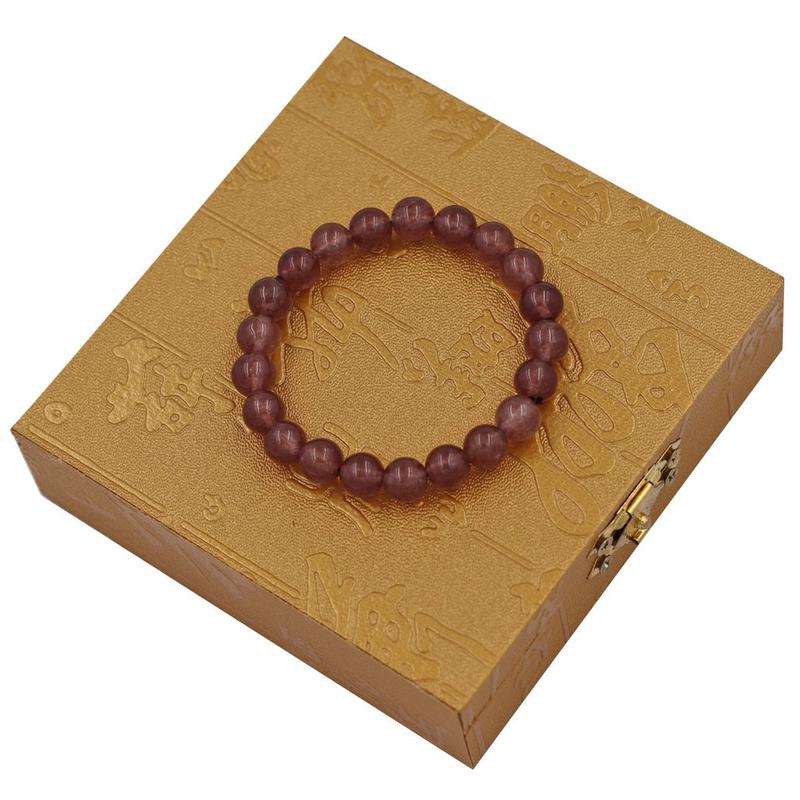 Chuỗi đeo tay nâu tím 8 ly 21 hạt DVRNT821 5