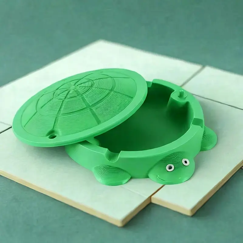 Turtle Design Storage Box, Cute Turtle Shaped Jewelry Ring Necklace Storage Box with Lid, Home Organizer for Living Room Bedroom Garden Decoration 2