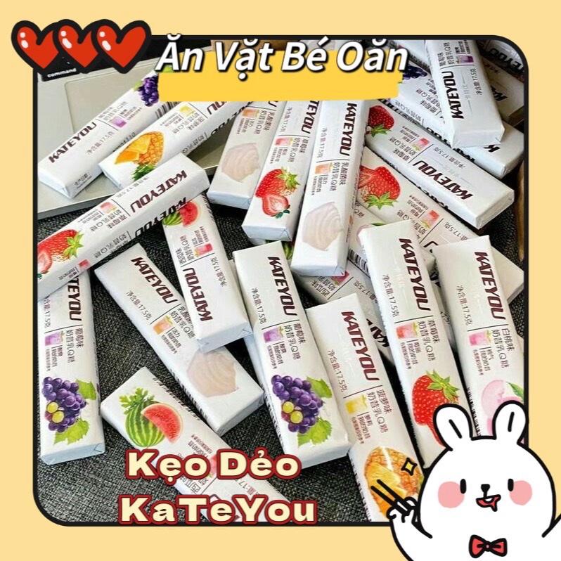 MIX ĐỦ VỊ HỘP 30 THANH Kẹo Dẻo Sữa Chua Mix Vị Dẹo Mềm Dẻo Vị Trái Cây thanh 17gr Vị Dâu Coca Dưa Hấu Sữa Chua Việt Quất Nho Kẹo Nội Địa Trung