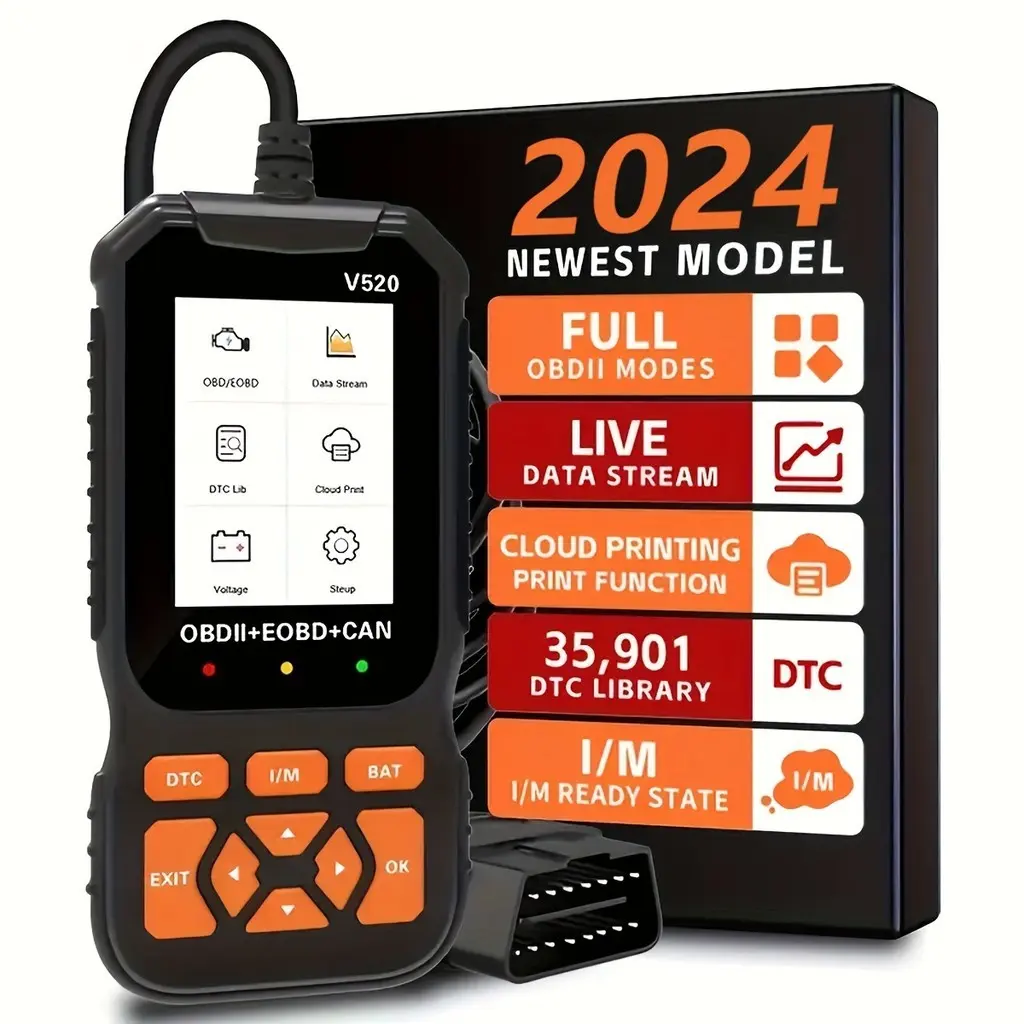 OBD2 Scanner Diagnostic Tool, Enhanced Check Engine Code Reader with Reset OBDII/EOBD Car Diagnostic Scanner for All Cars After 1996