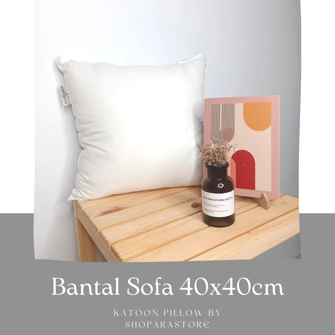 Bantal sofa 40x40 cm, silikon fiber