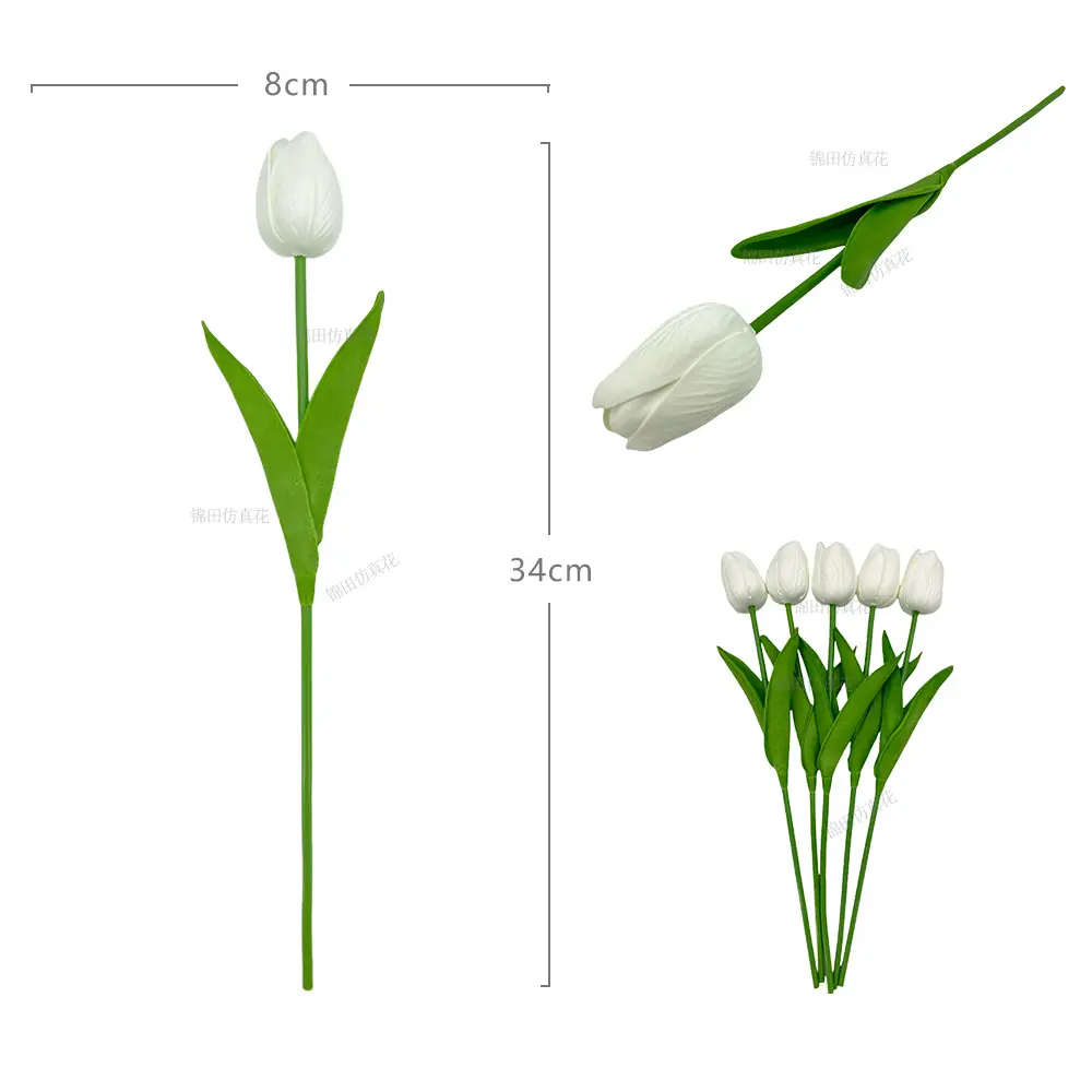 LXDZ000 Mini Tulip Artificial Fake Flower Cross-border Manufacturer Amazon Wholesale Home Decor Cross-border Soft Decoration Photography