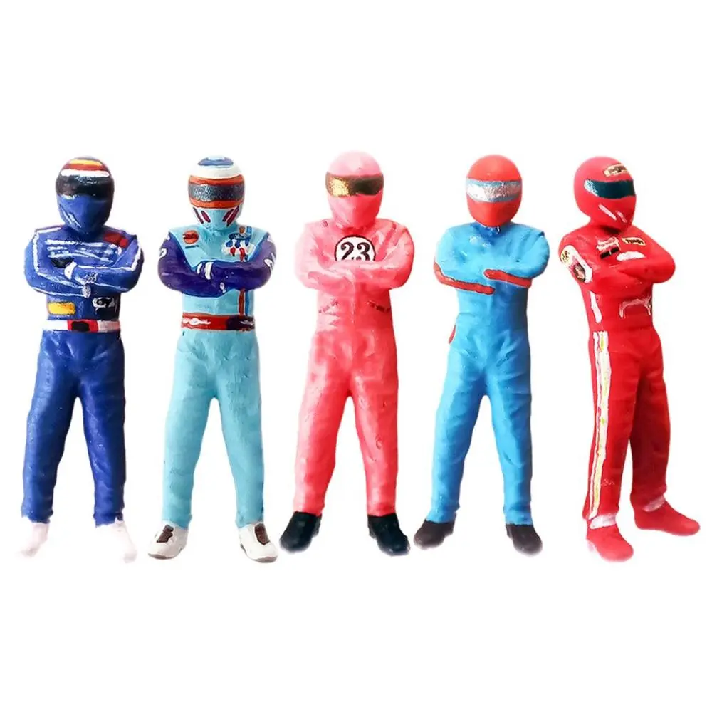 Diorama Character 1:64 Painted People Figures Personality Racer Doll Street Scene Decoration for Matchbox Collectibles S Scale