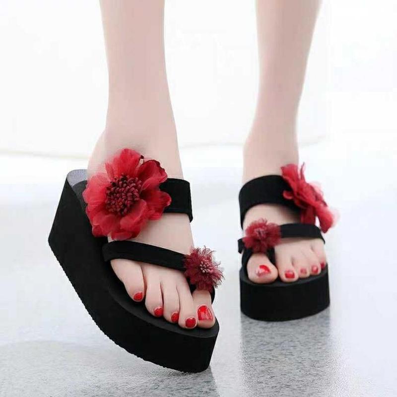 Product Introduction of Dép Lê Mùa Hè, Cao Gót Nữ, Dép Xỏ Ngón, Thời Trang, Không Trơn Trượt, Đế Xuồng, Đế Dày, Thích Hợp Cho Kỳ Nghỉ Bờ Biển Và Bãi Biển, Bán Chạy, Năm 2025 DéP Shoes GiàY Đồng Hoa 12