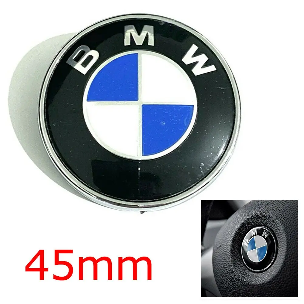 Miếng Dán Huy Hiệu Vô Lăng BMW, 45mm, Biểu Tượng AirBag Có Nhiều Màu Sắc Khác
