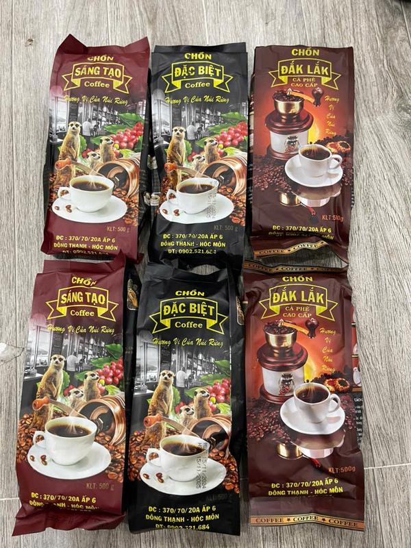 Combo 3 Kg cafe hương chồn (1 Kg chồn Đaklak, 1 Kg chồn Sáng Tạo, 1 Kg chồn Đặc Biệt) Coffee Cà Phê