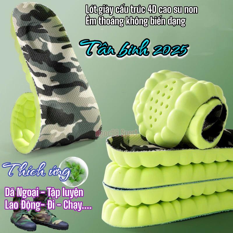 Lót giày cao su non loại Chuẩn xịn êm thoáng đàn hồi , cho giày bộ đội huấn luyện tân binh, Chạy Bộ ,Giày Thể Thao Tập Chạy Tập Thể Dục Sneaker Sport Phụ Kiện Miếng Lót Giày ballet toe pads