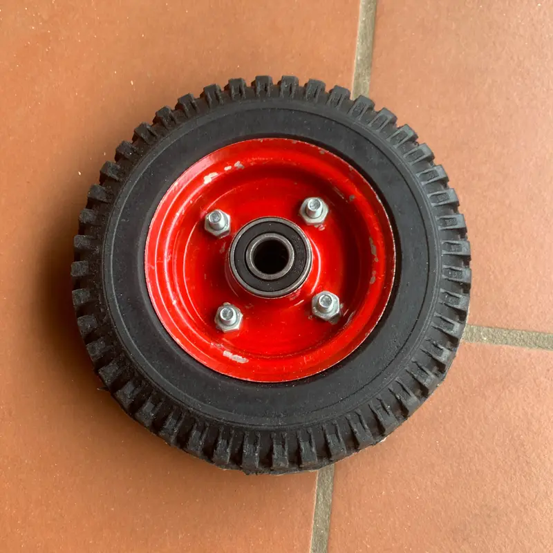 Bánh xe cao su đặc đường kính 20cm chịu lại 150kg 3