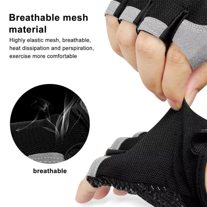 Product Introduction of Sarung Tangan Cycling Gloves Bicycle Gloves Bike Gloves Anti Slip Shock Breathable Half Finger Short Spor type A Olahraga 31