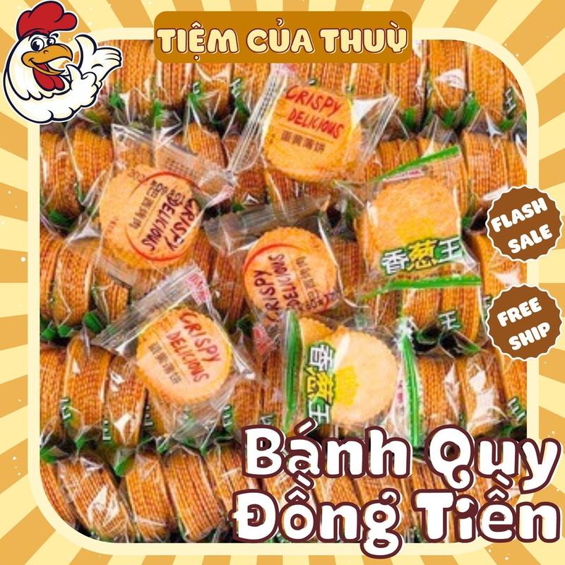 500G Bánh Quy Đồng Tiền Bơ Sữa Bánh Quy Đồng Tiền MIx Vị Nội ĐỊa Tiệm Ăn Vặt Thuỳ Bùi 