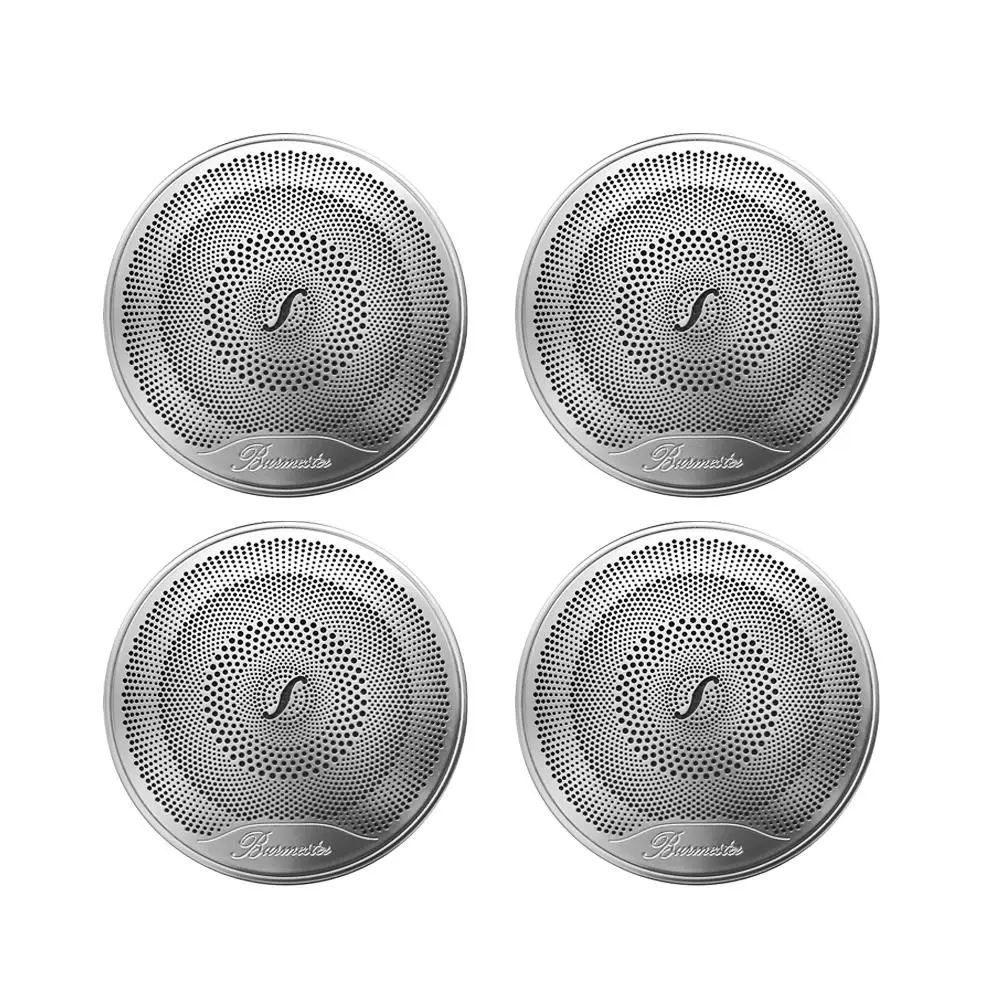 Car Door Horn Replacement Cap, 4 Counts Audio Speaker Decor Cover, Loudspeaker 3D Trim Sticker for Mercedes Benz W205 W213 E/C/GLC Class