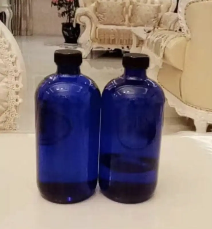 Botol Kaca Biru Blue Solar Water Therapy 0