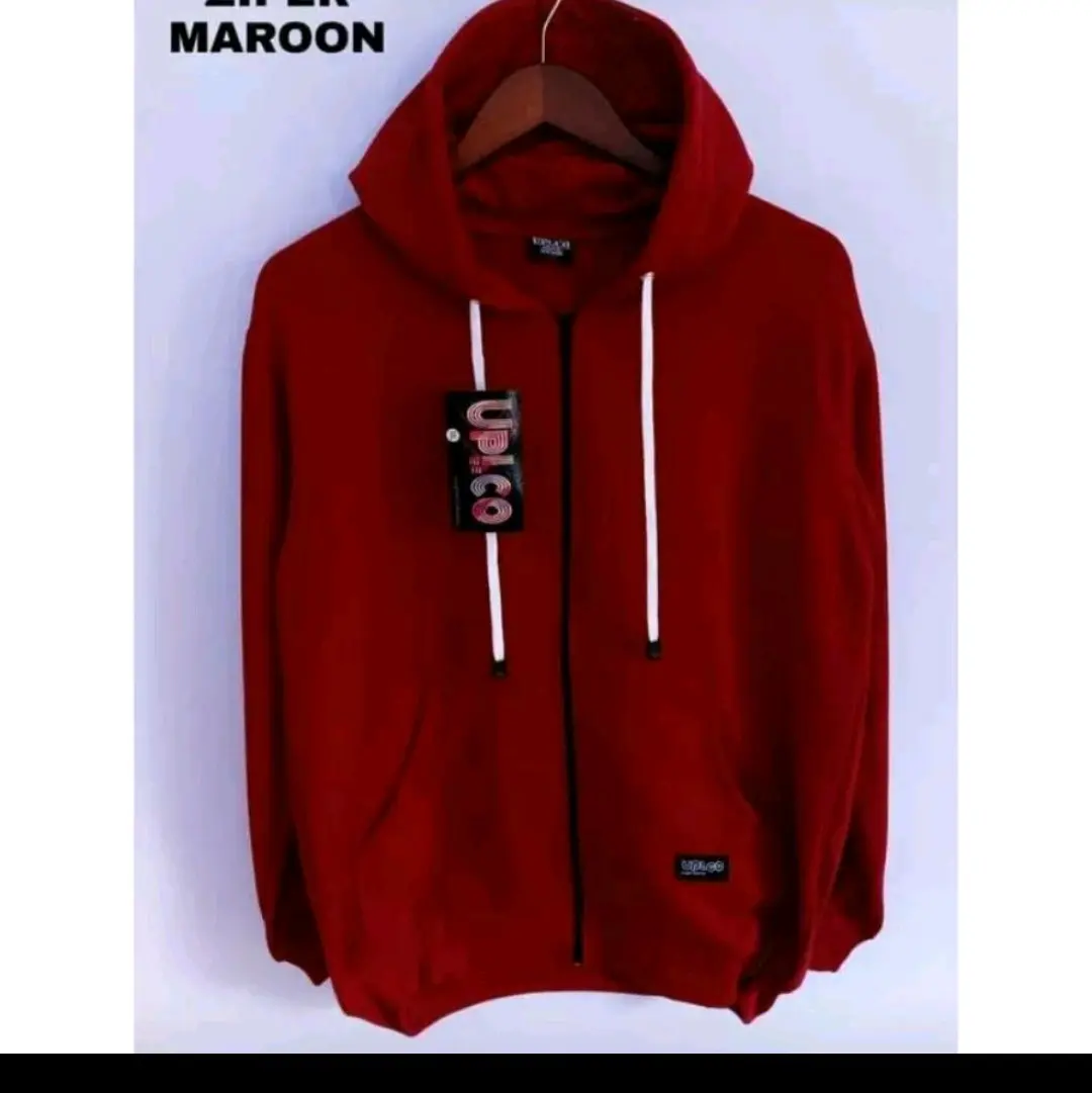 Jaket Hoodie Zipper Polos Pria & Wanita / Hoodie Resleting Polosan Cowok Cewek Distro Fleece Jumper Lembut Panjang Sweater Tebal sweater hoodie cowok
