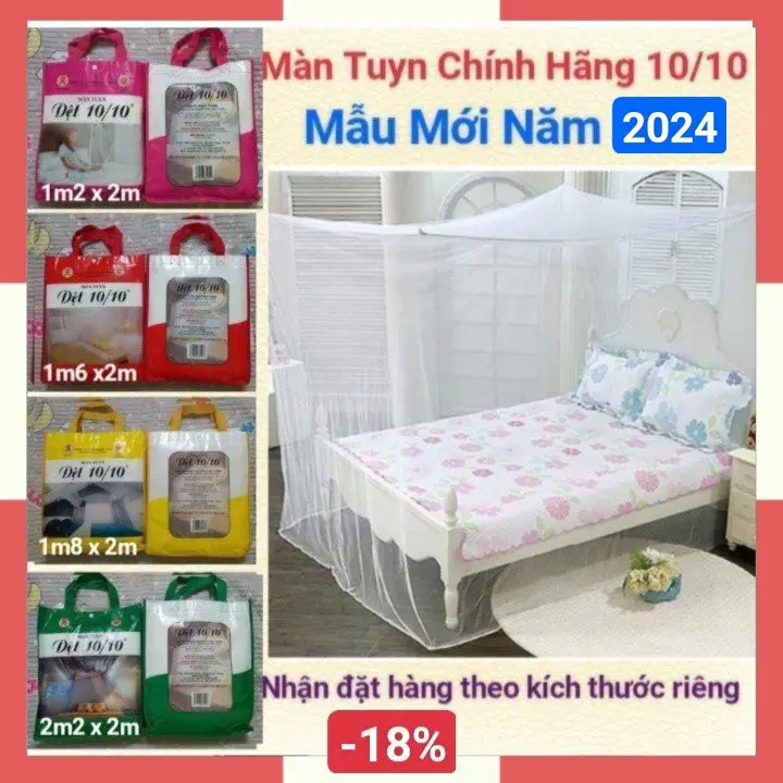 Mùng Tuyn, Màn Tuyn Chống Muỗi Dệt 10/10 , Mùng Tuyn Màn Tuyn Chống Muỗi Có Cửa & Không Cửa đủ kích thước