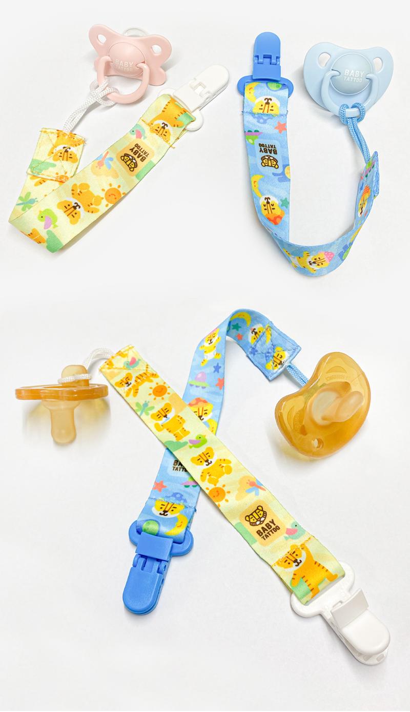 Product Introduction of BABY TATTOO สายคล้องจุกหลอกซิลิโคน สายคล้องยางกัดซิลิโคน  ตัวหนีบเป็นพลาสติกระบบ SAFETY LOCK หนีบแน่น ไม่หลุด สำหรับเด็ก 12