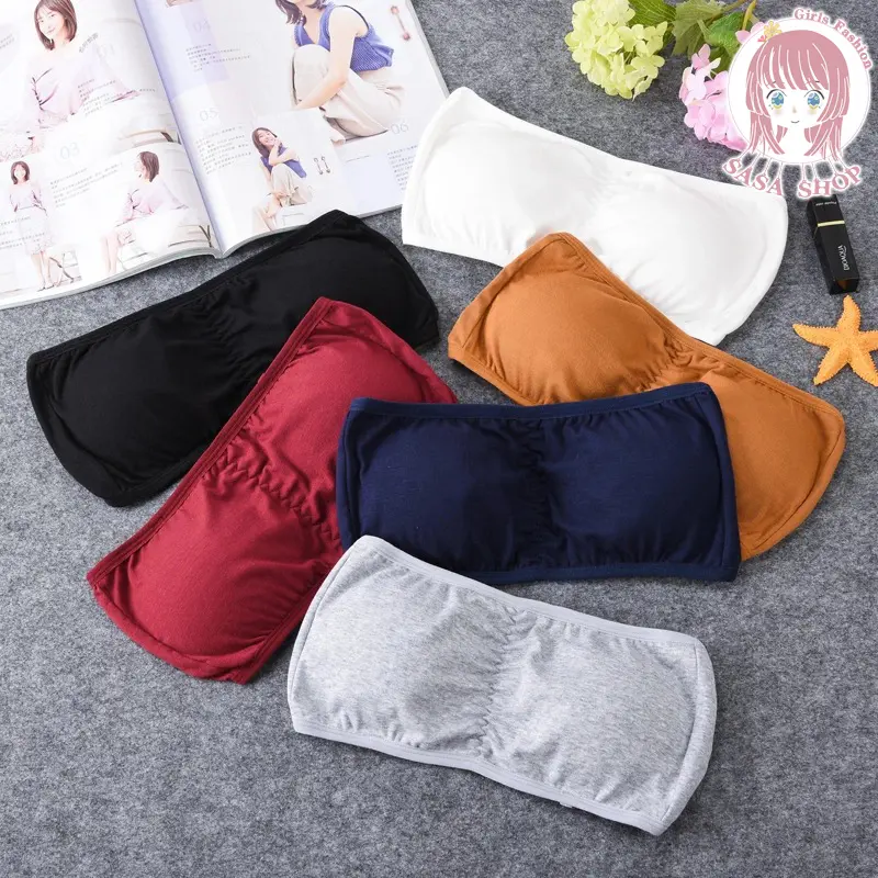 Áo Ngực Nữ, Vải Mềm, Thoải Mái Khi Mặc, Không Phải Thiết Kế Móc Lưng, Có Đệm Xốp Bổ Sung, Có 6 Màu, A99 # IK-0366. 0