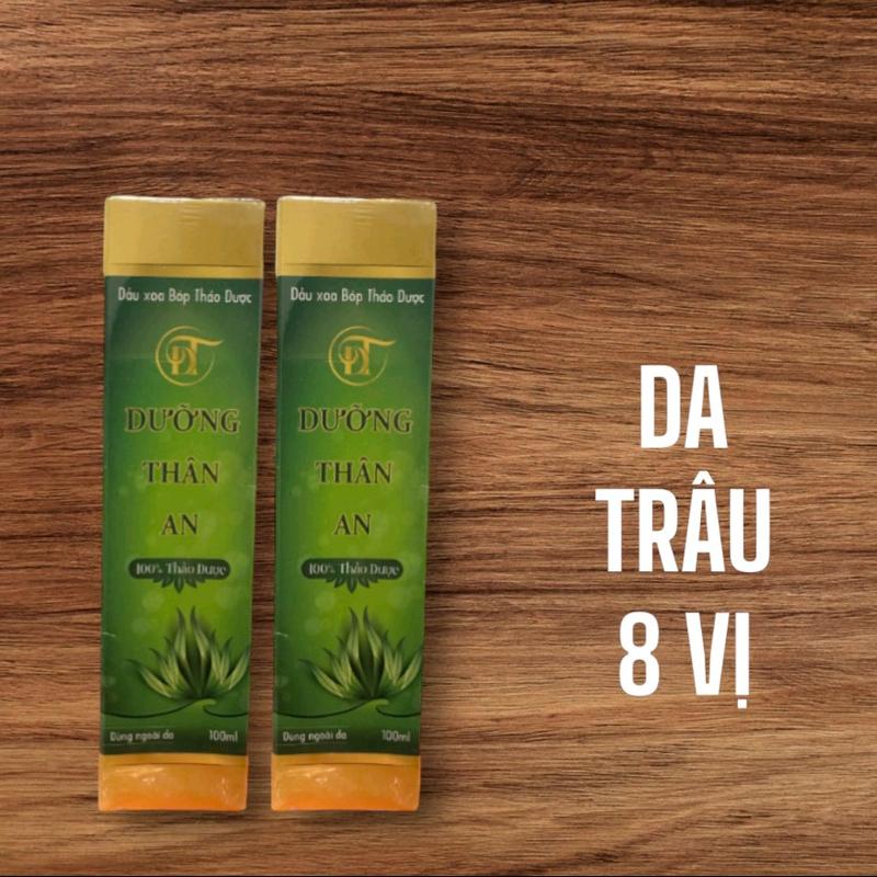 2 chai dầu xoa bóp Dưỡng thân an tặng Da trâu 8 vị thiên nhiên 2 lít 