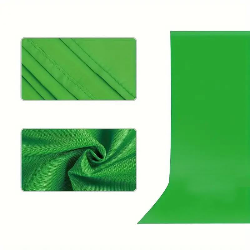 Product Introduction of Portable Green Background Cloth, 1 Set Multipurpose Live Streaming Film & Television Background Cloth, Thick Green Screen Photography, Cutout Cloth, ID Photo Shooting 2