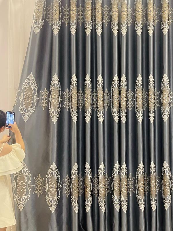  RÈM GẤM NGỌC TRAI LOẠI 1 SIÊU DÀY   TRỌNG LƯỢNG 900 GRAM  1M VẢI   Chống nắng 95%  Rèm cửa sổ và cửa chính  đầy đủ kích thước   rèm không kèm thanh treo   longtrần rèmcửa rem chega rèm  nâu rèm  cửa 