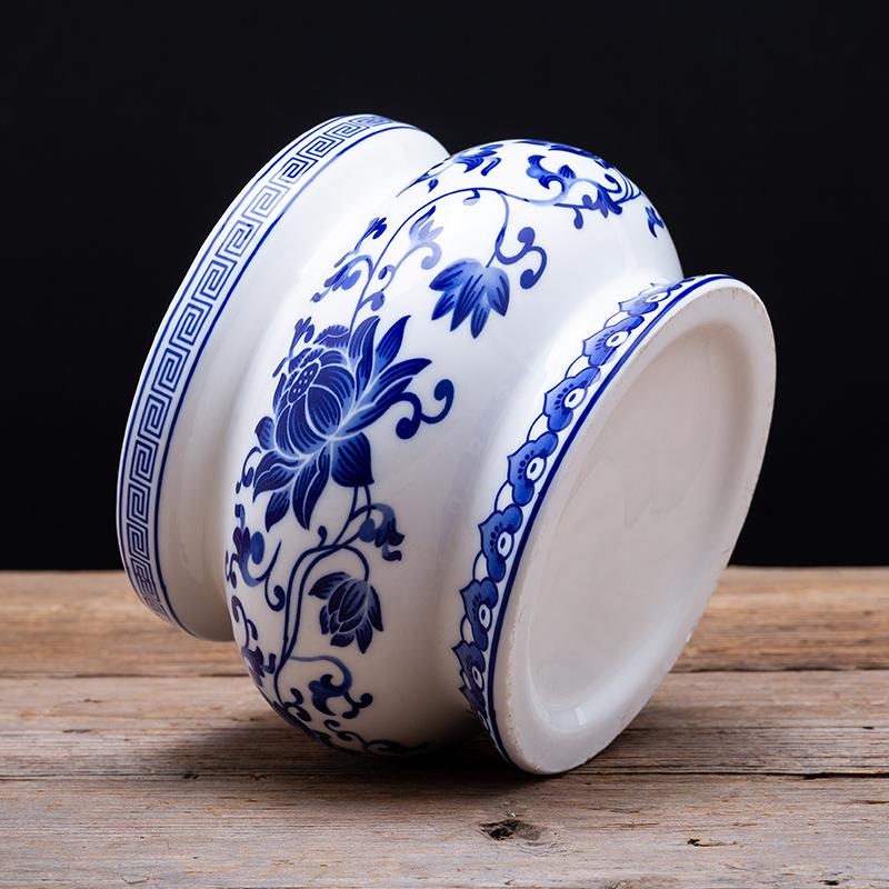 Product Introduction of Lư Hương, Chất Liệu Gốm Sứ, Đồ Trang Trí Bình Hoa, Màu Xanh Dương Và Trắng, Giá Chân Đế Nến Trung Quốc, Giá Chân Đế Đèn Dầu 8