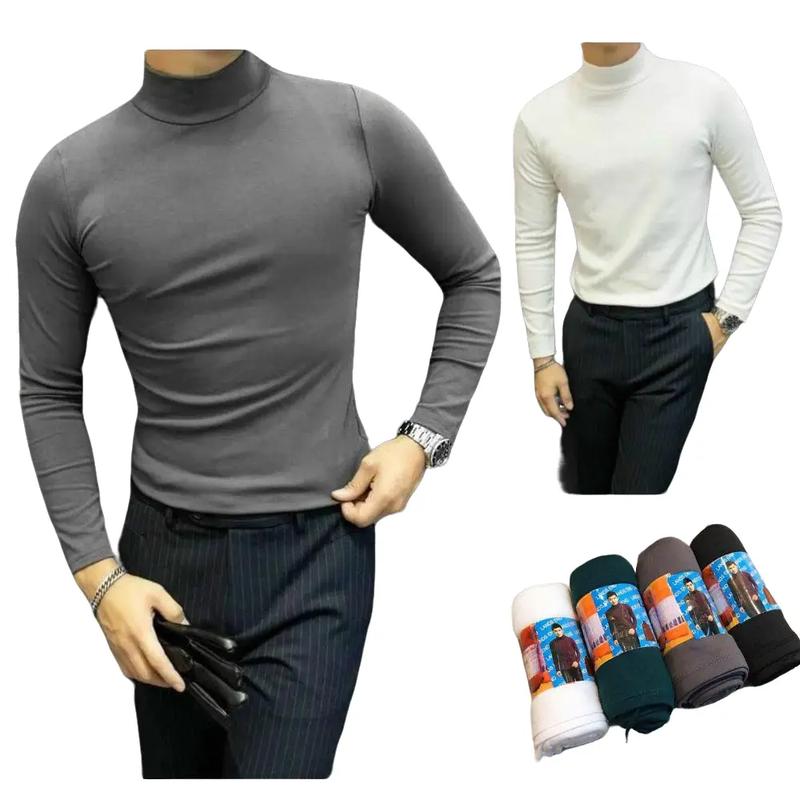 Combo 3 áo giữ nhiệt nam cổ cao 3 phân co giãn 4 chiều chất cotton mềm mại giữ ấm tốt