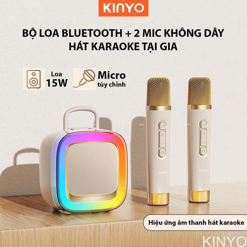 Bộ Loa Bluetooth + 2 Mic Hát Karaoke Mini Tại Nhà K88, Nghe Nhạc Dễ Sử Dụng