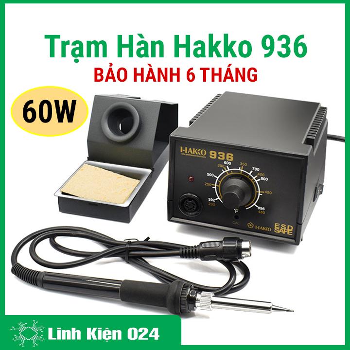 Trạm Hàn, Máy Hàn Hakko 936 60W 220V Điều Chỉnh Nhiệt Độ Tiện Dụng