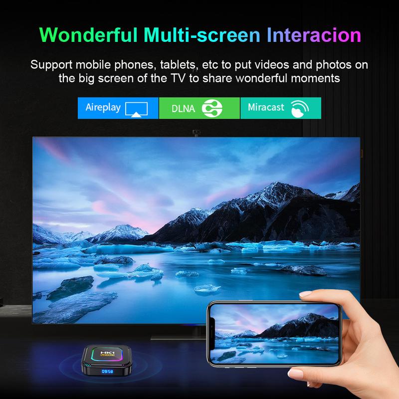 Product Introduction of Android 13.0 TV Box,HK1 RBOX 4GB RAM 64GB ROM Quad-Core WiFi6 BT5.0 8K HDR10+ Ultra HD USB3.0 19