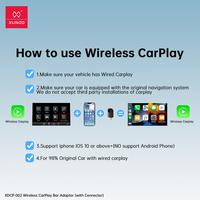Gambar XUNDD Wireless CarPlay Bar Adapter Hitam Kompatibel dengan Android Auto Android 10.0 ke Atas Konektivitas Bluetooth 5.4 & WiFi 5.0 GHz Plug and Play Tanpa Aplikasi Tambahan - [ ANDROID SUPPORT ] HITAM dari XUNDD Indonesia Kota Administrasi Jakarta Barat 5 Tokopedia