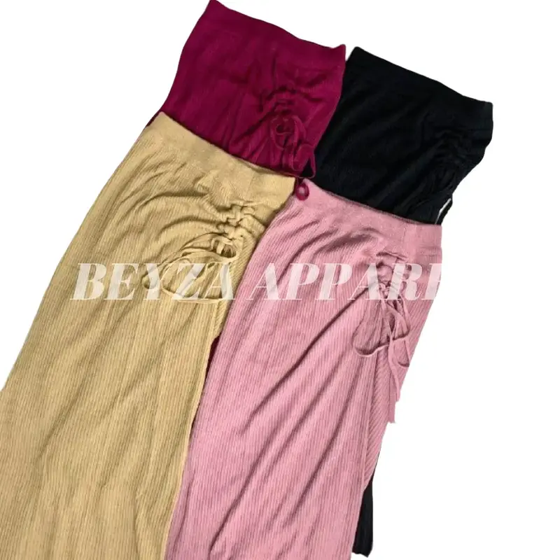 [Beyza Apparel] Serut Rok Span Wanita Rajut Korean Style Bawahan Rajut Wanita Formal Casual Fit Panjang Nyaman Pendek Basic Kerja Hitam Semi 0