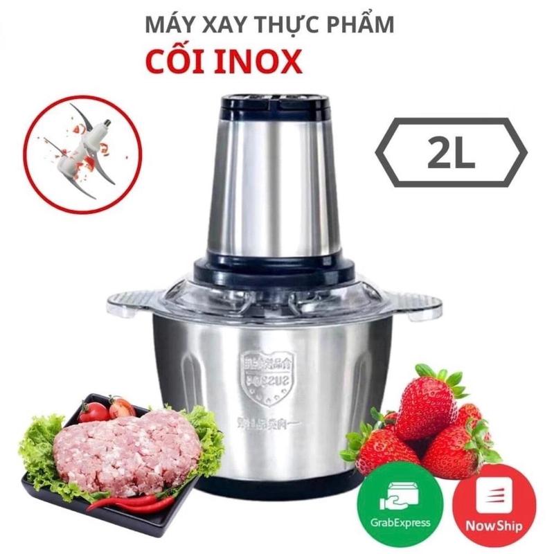 Máy xay thịt đa năng 250W Inox304 4 lưỡi dao sắc bén