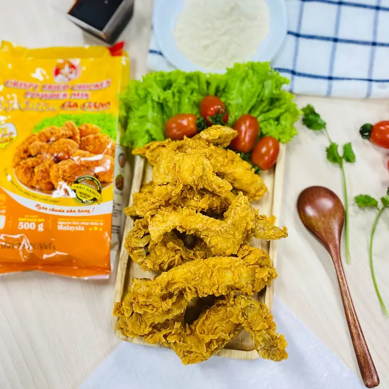 Bột chiên gà giòn KFC All in One Orange Chef 500gr, bột chiên xù giòn tan nguyên liệu nhập khẩu Maylaysia 3