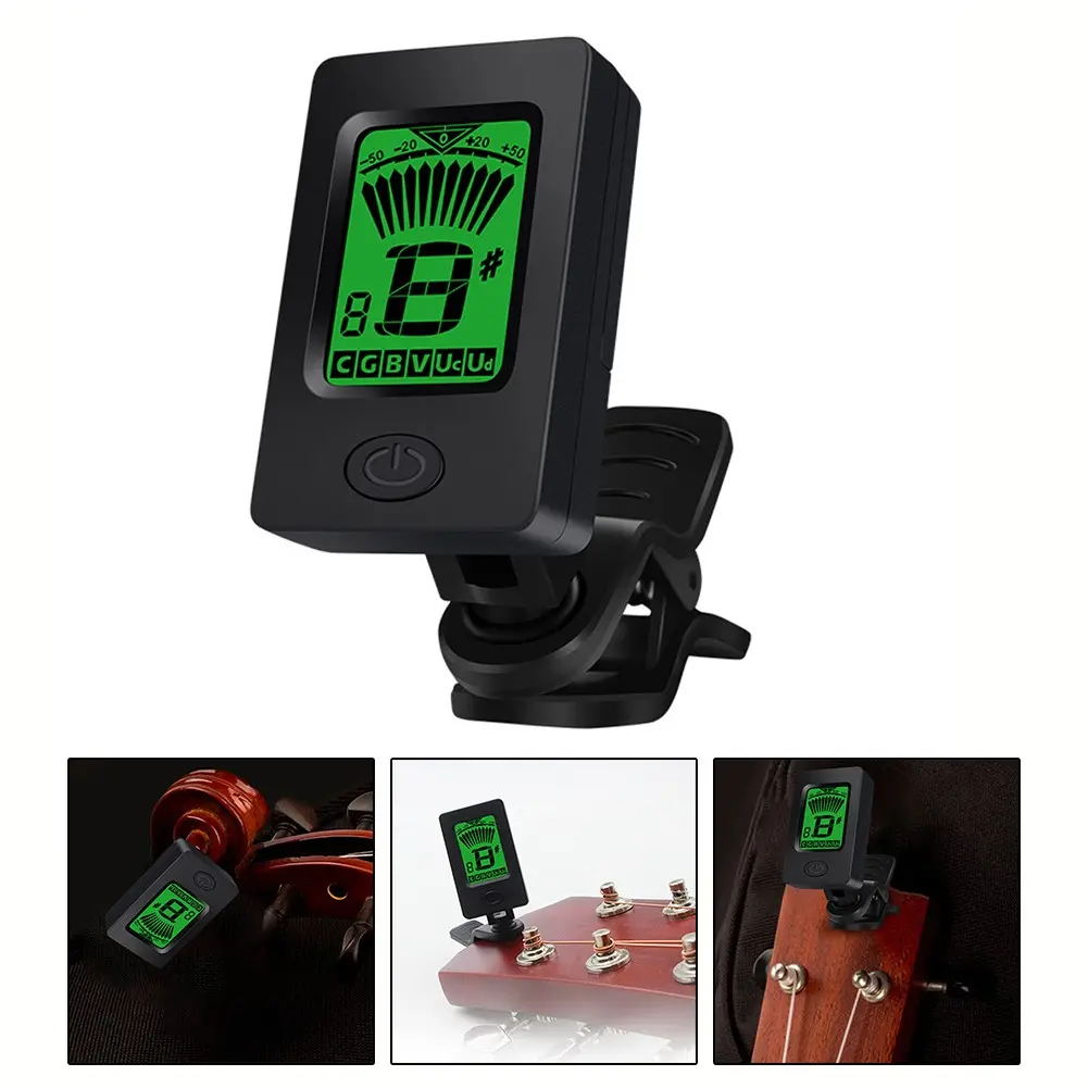 Guitar Tuner For All Instruments Clip Charging Rotatable Guitar Fast Tuner Tunning Acoustic Electric Guitar Bass Mandolin Banjo