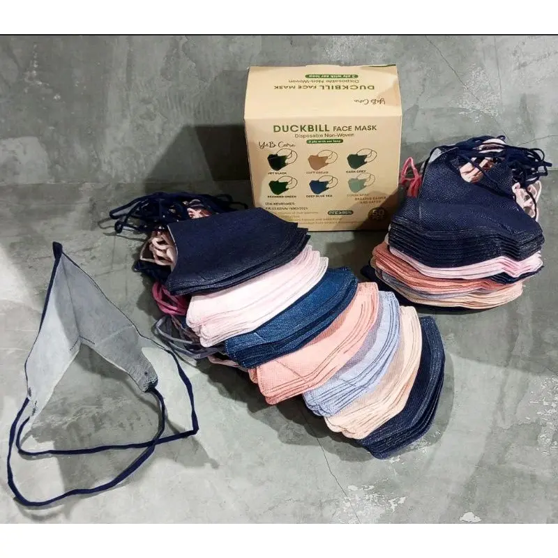 MASKER DUCKBILL HIJAB Y&B - DUCKBILL HEADLOOP - BOX ISI 50 PCS Dewasa 0