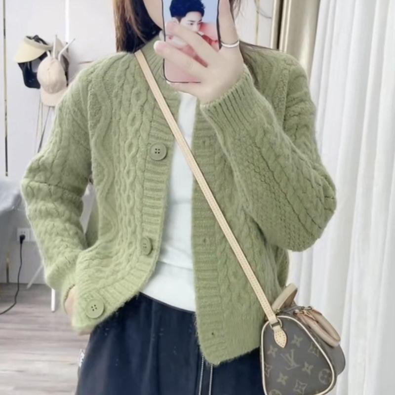 Product Introduction of Áo Len Nữ, Bộ Sưu Tập Mùa Thu, Dáng Rộng Vừa Vặn, Cổ Tròn, Áo Cardigan Dệt Kim, Áo Khoác Dài Tay, Màu Trơn Thiết Kế Độc Đáo Quần Áo Nữ, Hàng Mới Về 1