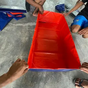Terpal Kolam Kotak Ukuran 100x50x25 Bahan Berkualitas Awet Tahan Lama untuk Kolam Ikan