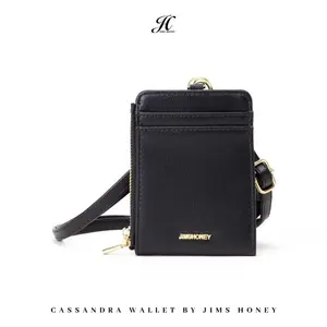 JIMS HONEY LOMBOK Cassandra Wallet - Dompet Lanyard Wanita Dompet Kartu Kulit Uang card holder Women