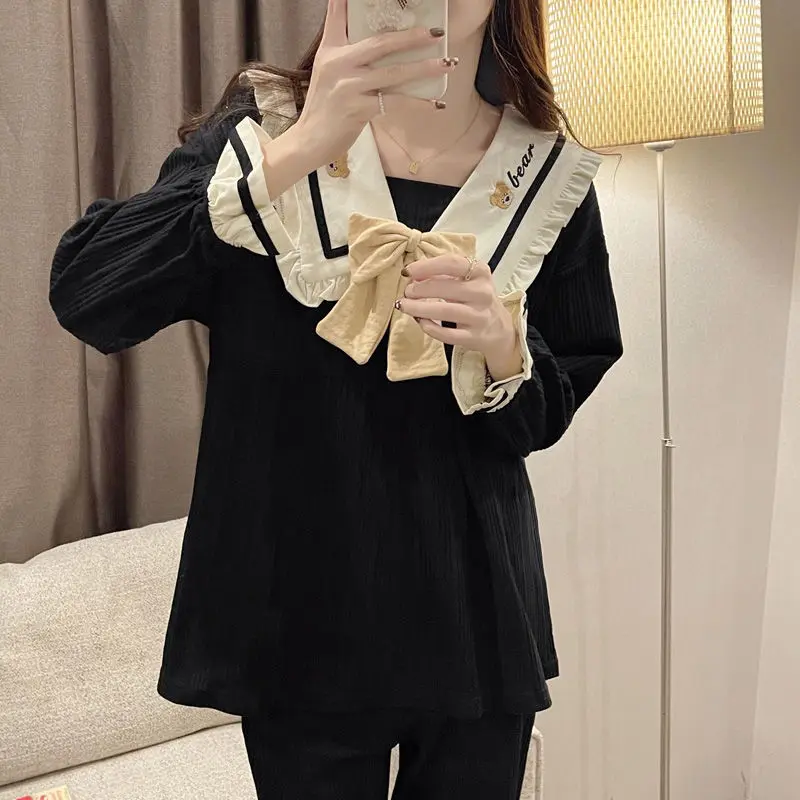 Dễ Thương Và Ngọt Ngào,  Áo Dài, Ngoại Cỡ, Thích Hợp Cho Mùa Xuân Và Mùa Thu, Bộ Đồ Mặc Nhà dobo ngan tay Top đồ  ngủ muji đồ  ngủ jem closet đồ  ngủ dây labubu đồ  ngủ len ruka  đồ forever đồ  ngủ ngựa vằn set  đồ hình bánh mì áo  choàng capybara 1