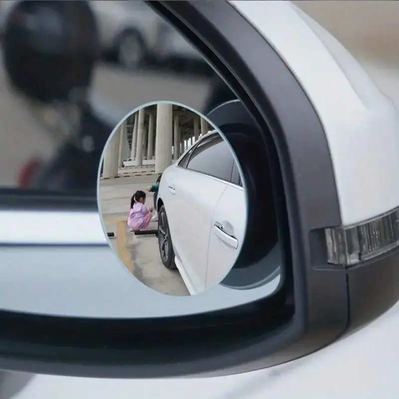 Blind Spot Mirror for Car, Truck, Trailer, 2 Counts Universal Convex Lens, Round Shape Adjustable Rearview Mirror Accessory for Enhanced Visibility and Safety 3