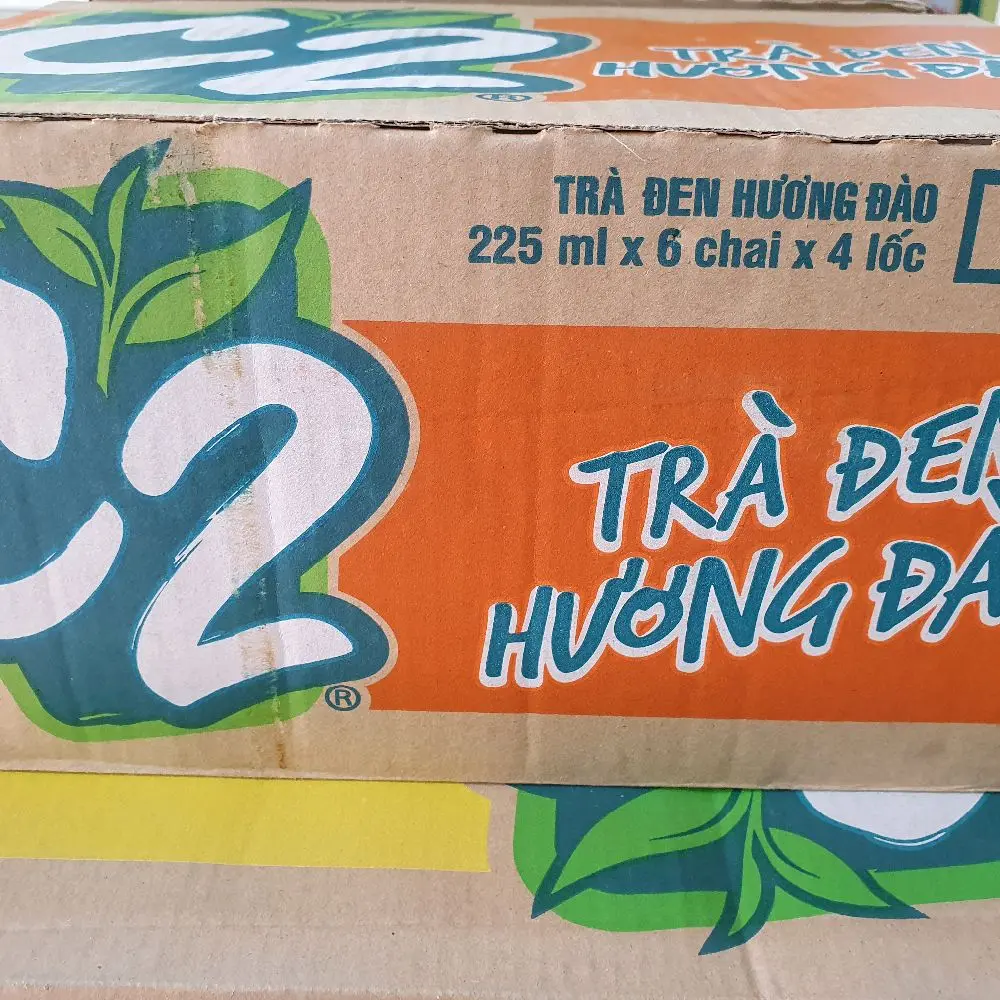 [ THÙNG 24 CHAI ] Trà đen C2 hương đào 225ml