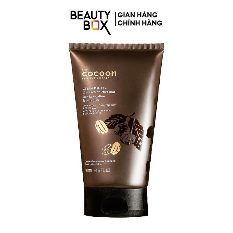  Tẩy Da Chết Mặt Cà Phê Cocoon Dak Lak Coffee Face Polish 150Ml 