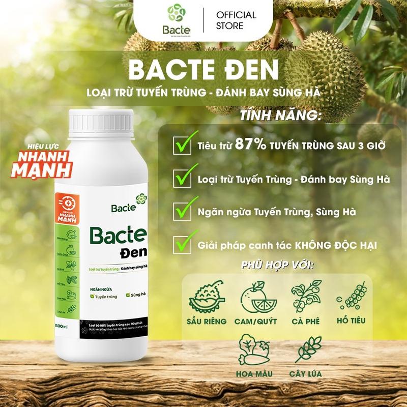 Chế Phẩm Sinh Học Bacte Đen Giúp Tiêu Trừ Tuyến Trùng Đánh Bay Sùng Hà Cho Cây Trồng