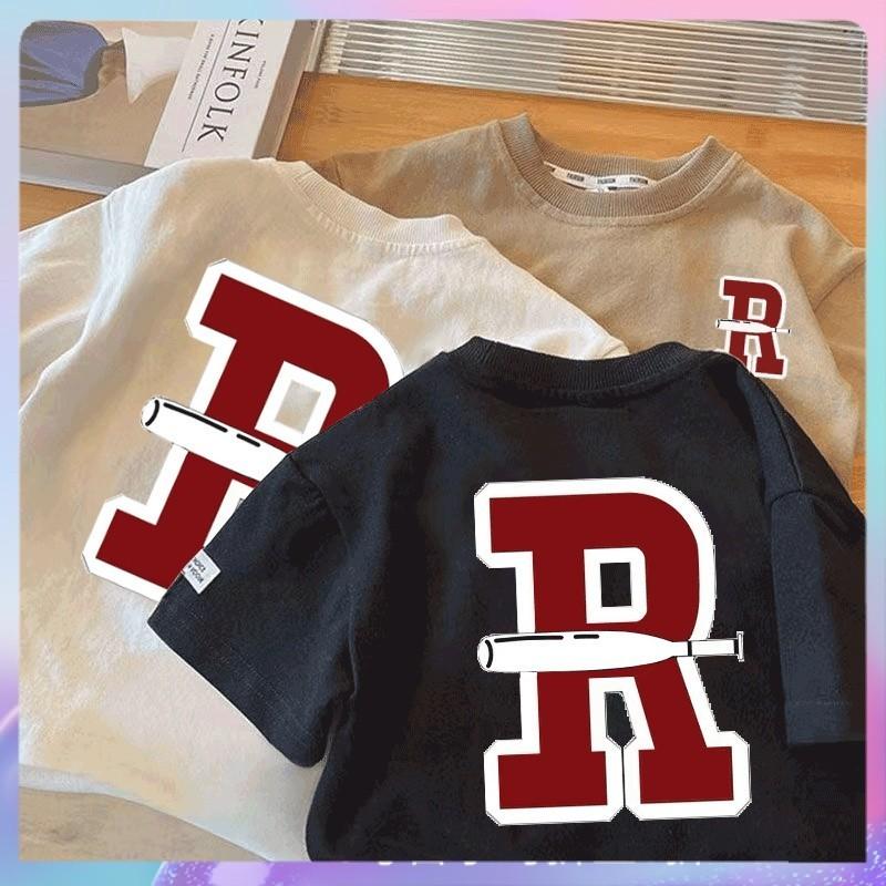 Ready Stock1-9 Years Tshirt Budak Lelaki Thin Handsome Lette - TikTok ...