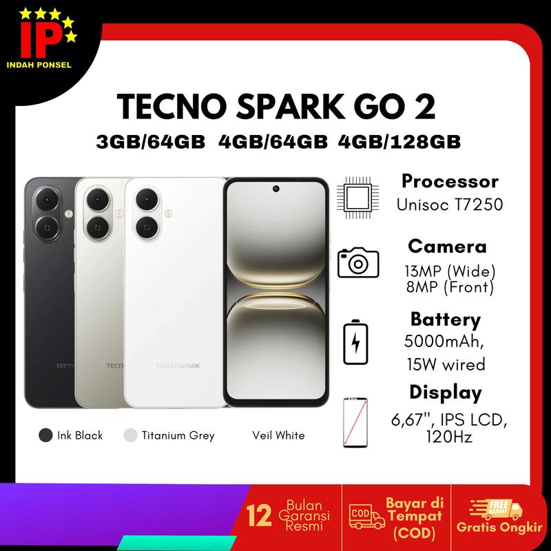 Exclusive Gadgetasik) Tecno Spark Go 2 Ram 3GB/64GB 4GB/64G - Shop