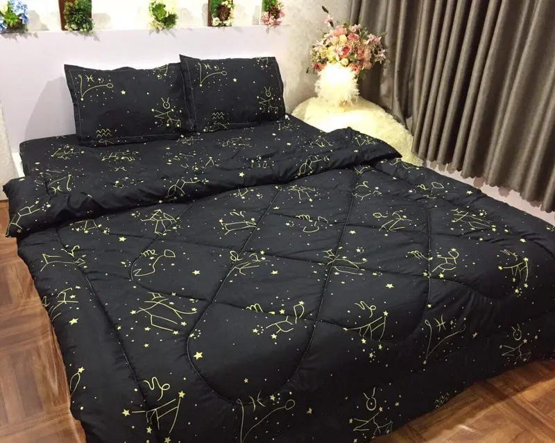 Set 5 món Chăn Phao Cotton Poly, Mền Trần Bông 3 Lớp, Nhiều Mẫu Mã, Ấm Áp 2