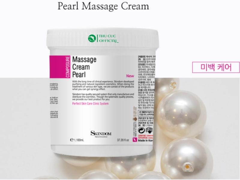 Product Introduction of Kem massage mặt Skindom Massage Cream Pearl 1100ml - Da sáng, đều màu Skincare 7